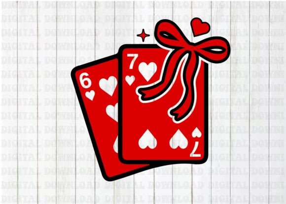 Download Playing Cards Valentine 6 7 Coquette - 6 7 Collection