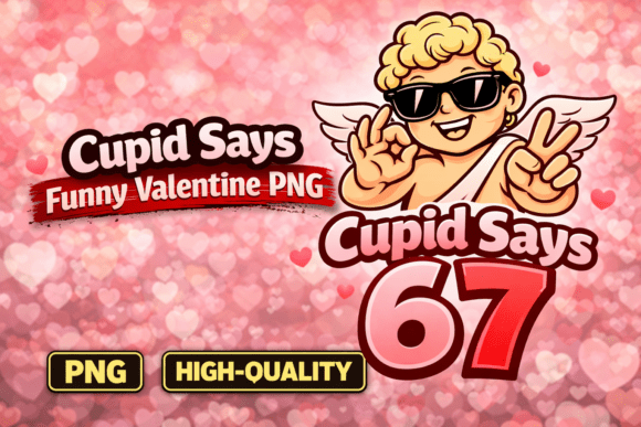 Download Cupid Says 6 7 Funny Valentine PNG - 6 7 Collection