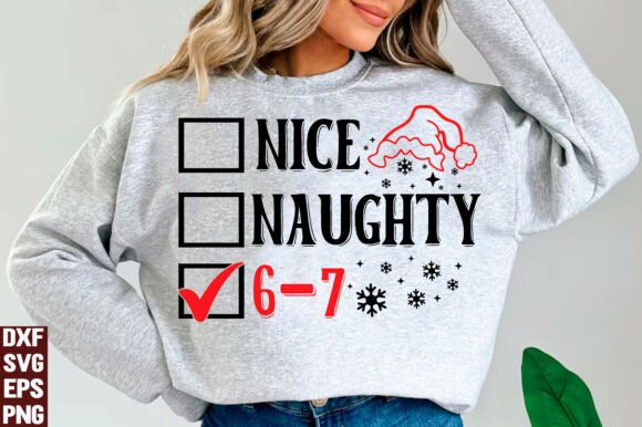 Download Nice Naughty 67 Svg, 6 7 Christmas PNG - 6 7 Collection